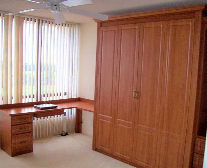 Bi Fold Door Style Cabinet Medium - Murphy Bed USA